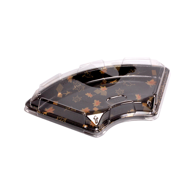 Jednorazowy pojemnik na sushi w kształcie wachlarza