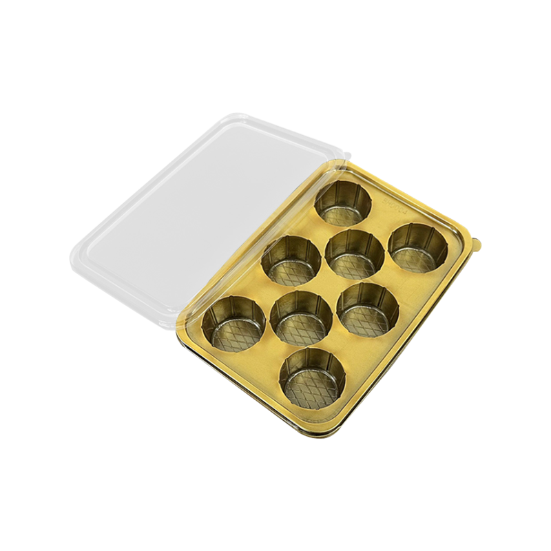 Jednorazowe plastikowe pudełko do pieczenia z 8 komorami