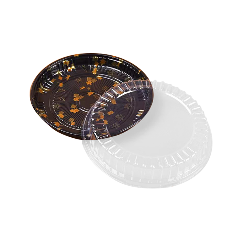 Jednorazowa taca na sushi na wynos z przezroczystą pokrywą