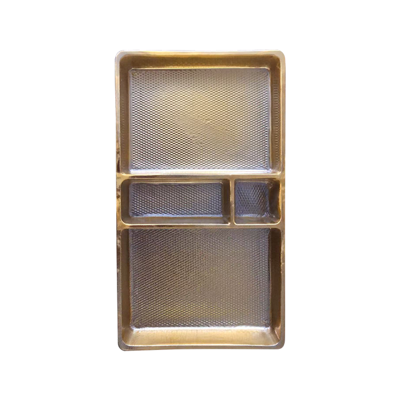 Jednorazowa, półprzezroczysta tacka do pakowania cukierków