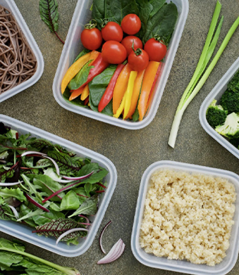 Plastikowe pudełko na sushi owocowe