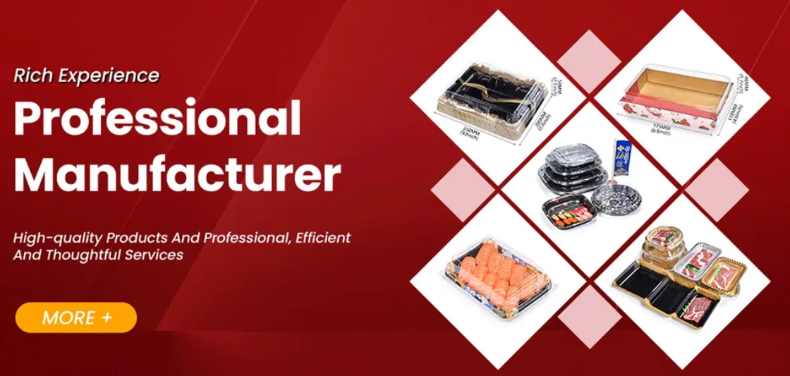 Jednorazowe plastikowe pudełko na tacę na sushi 